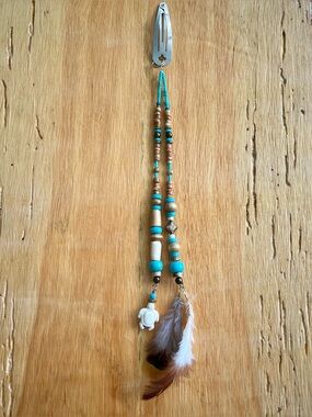 Boho Hair Beads-Handmade Hair Jewelry-Natural Materials-Earth Collection-E2